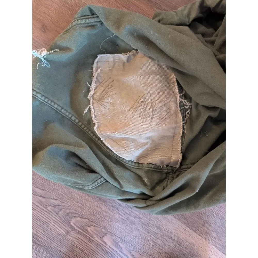 US Army Vietnam Era Drawstring Barrack Bag Vintage Military OG 107 Olive Laundry